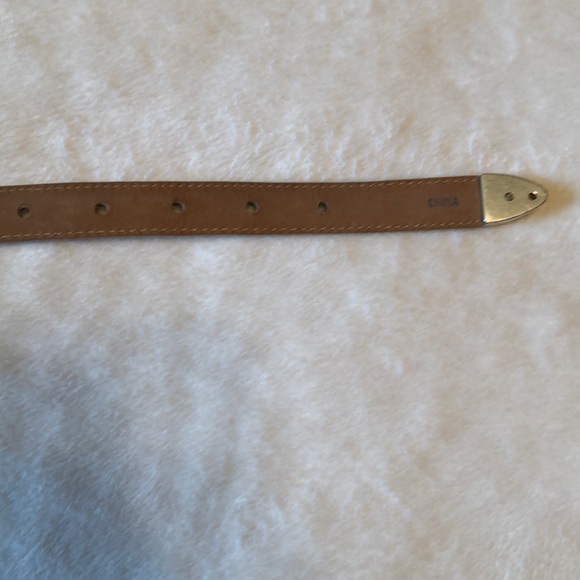 Brighton Flower Nude color Leather Belt - Picture 8 of 10